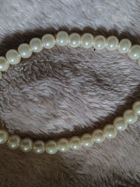 🦪Vintage Cream Pearl Stretch Bracelet | 18" Expanded Elastic🦪